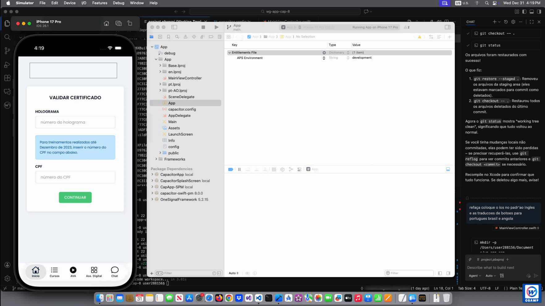 Publicação de Aplicativos Android e iOS multi-línguas baseados em WordPress