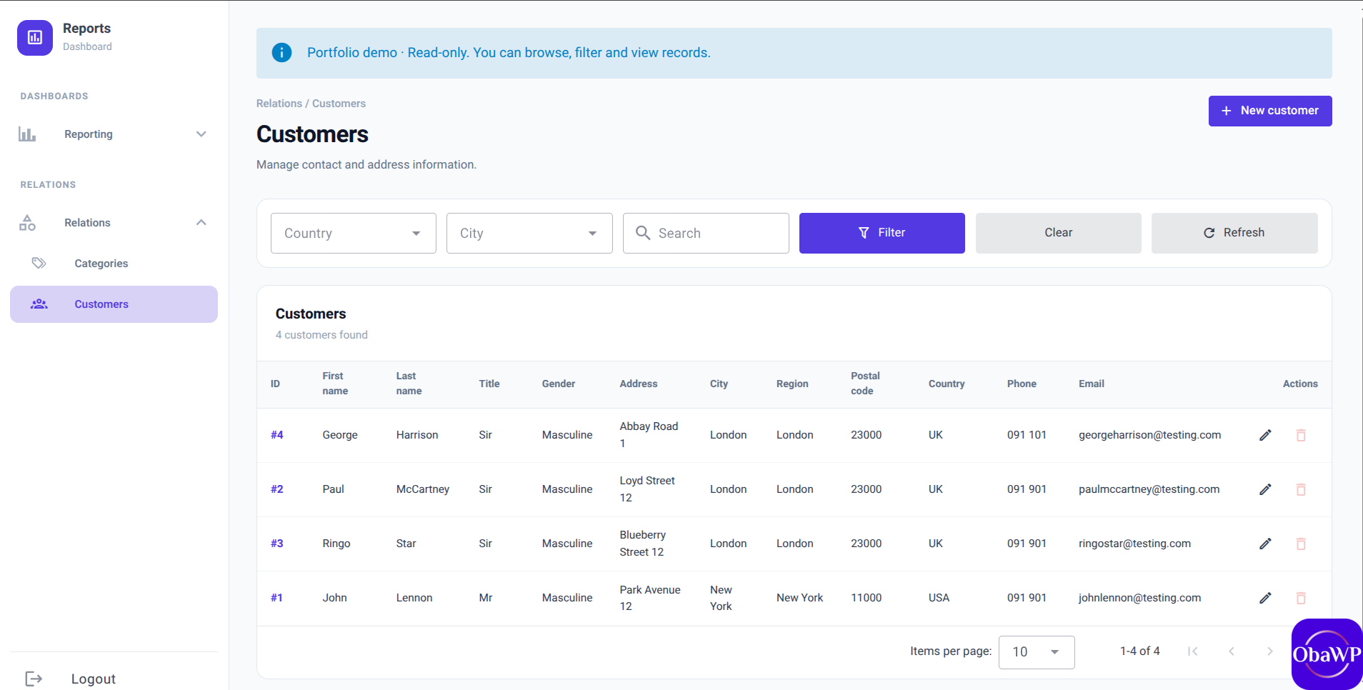 Sistema e-commerce CRUD em Vue e Django